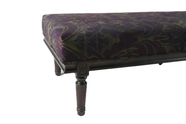 Modern Furniture Sofa Footstool Wooden Upholstered