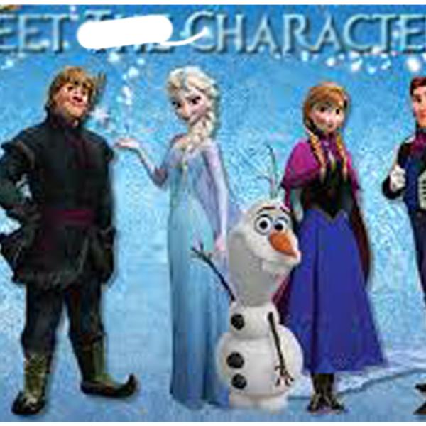 frozen character princess cartoon  statue life size fiberglass  as decoration in park