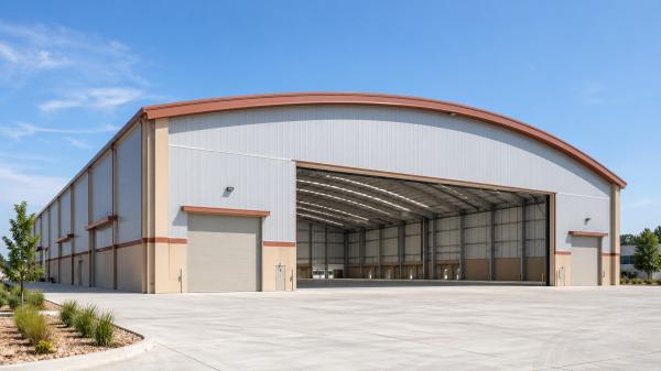 Large-Span Warehouse Structure with Q235B/Q355B Steel for Up to 100m Span and Low Maintenance