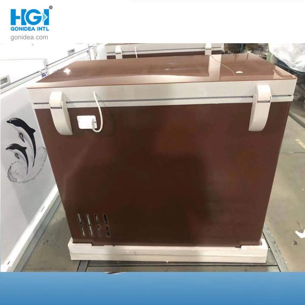 300L Commercial Glass Door Deep Chest Freezer Low Temperature -25 Degree