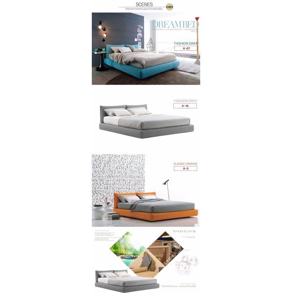 Hot Sale Fashion Exotic Blue Fabric Sleeping Bed