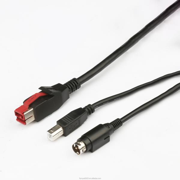 24V Cable USB Alimentado 24V para a impressora de cabo USB-B