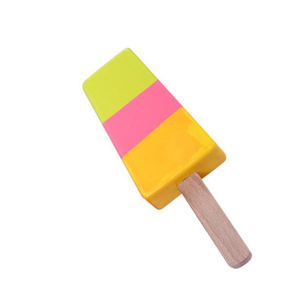 Juguetes de madera impresos del helado 1pc para los juguetes preescolares del muchacho de la muchacha