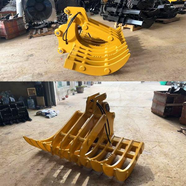 Máquina escavadora resistente Riddle Rake Bucket, ancinho de pedra do gramado para KOMATSU Pc200 Pc300