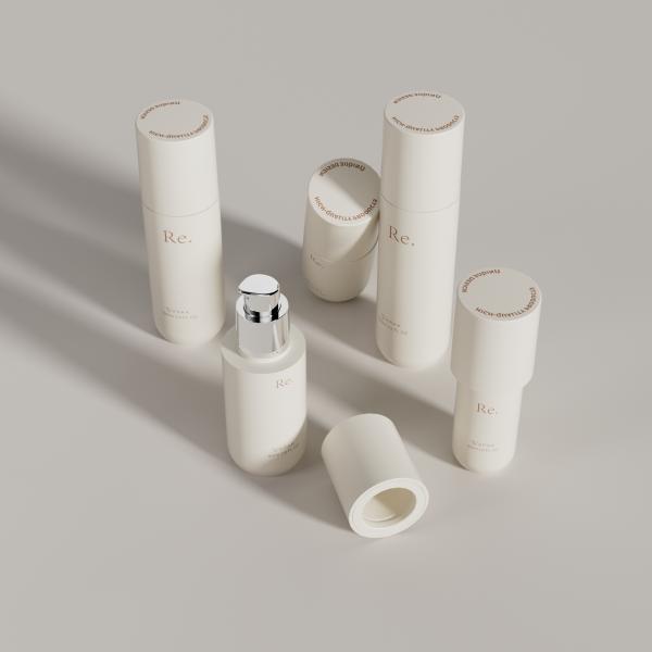 Custom 30/60/80/100/120 PET Cosmetic Plastic Bottles White Lotion Bottle