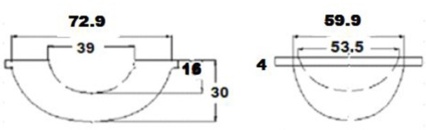Напольный промышленный светлый модуль водить вел стеклянную высоту 30mm Dia 78mm объектива