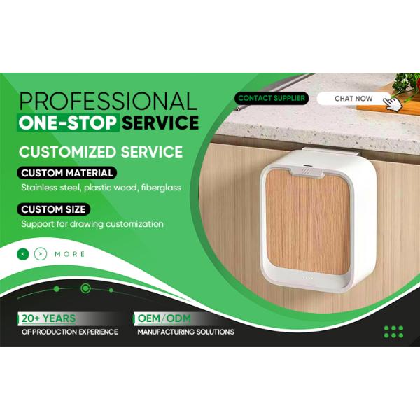 Manufacturer Direct Wholesale Hanging Electric Smart Waste Bin Rubbish for Kitchen and Bathroom With Lid