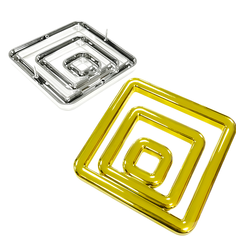 Gold-Plated Plastic Multi-Functional Sofa Buckle Accessories Stylish Square Furniture Decorative Fittings