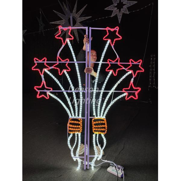 outdoor lamp post christmas decoration lights
