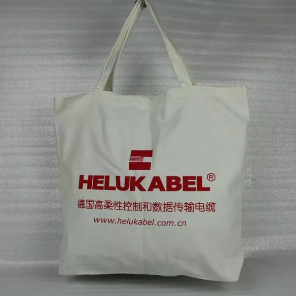 Large Plain Cotton Canvas Tote Bags Silk Screen Printing Hot Stamping
