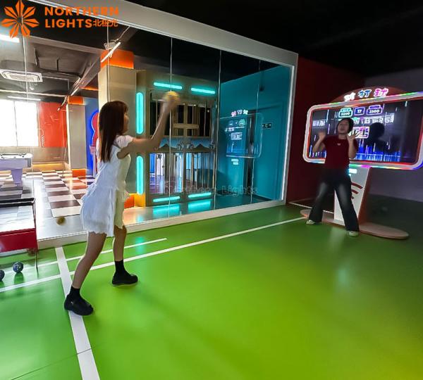 Multi-Player Ball Game In Which Players Compete Against Each Other By Hitting Targets