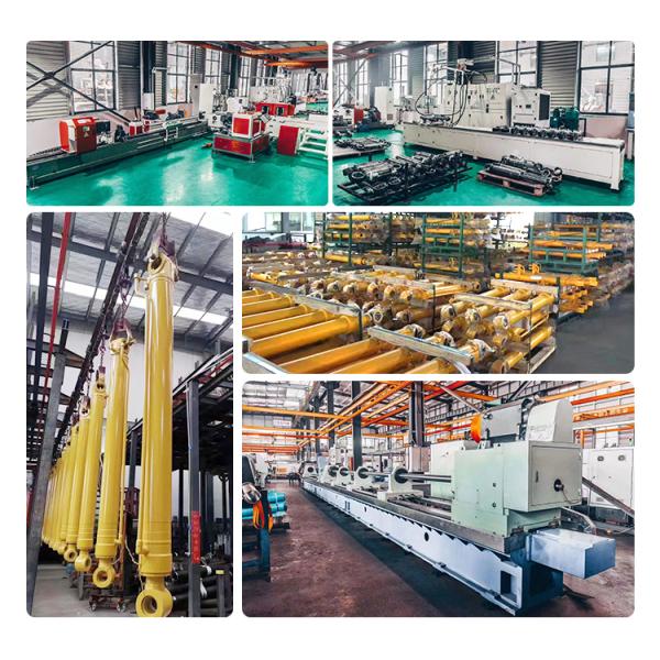 Estructura estándar de doble acción del cilindro del brazo del excavador Assy cilindro de aceite hidráulico