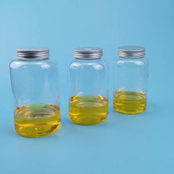 650ml Empty Milk Tea Plastic Beverage Bottle With Aluminum Screw Lid