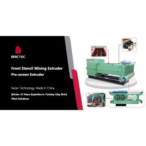 Industrial Pre-screen Extruder for Clay Brick Production with High Uniformity, Stable Output, and Automated Control