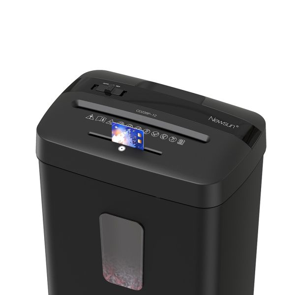 P4 12 Sheets Cross Cut Paper Shredder 21 Liter Bin,CD,Credit Card,Lift Head