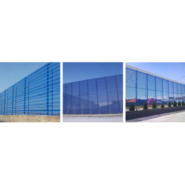 Пиковая загородка Windbreak 3 обшивает панелями сеть перерыва угольной пыли ветра 900mm голубую