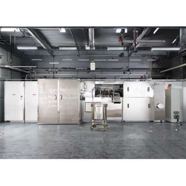 PLC Control System Tart Shell Production Line With Customisable Dimensions Stainless Steel Material