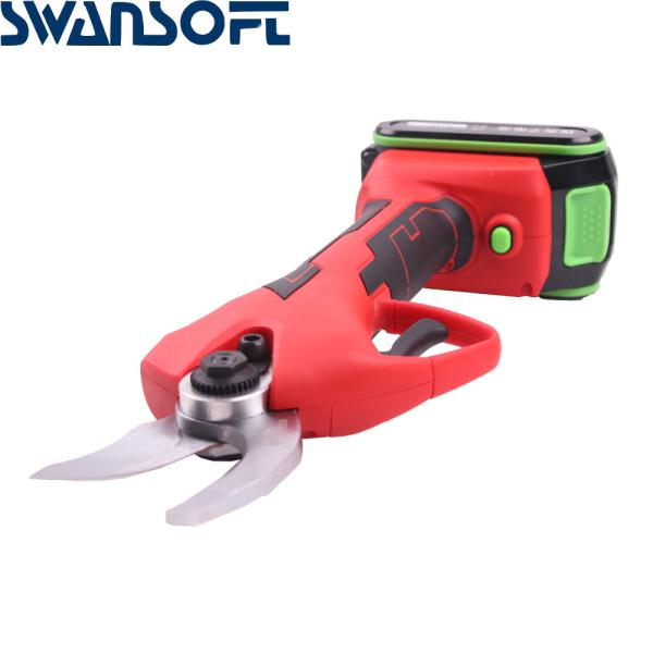 Swansoft 3.2CM Electric Pruning Scissors Shears with 21V 2.5Ah battery for vineyards and orchards