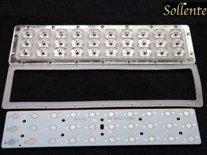 Asymmetrical Lens LED Street Light Components , Type 3 MCPCB LED Lighting