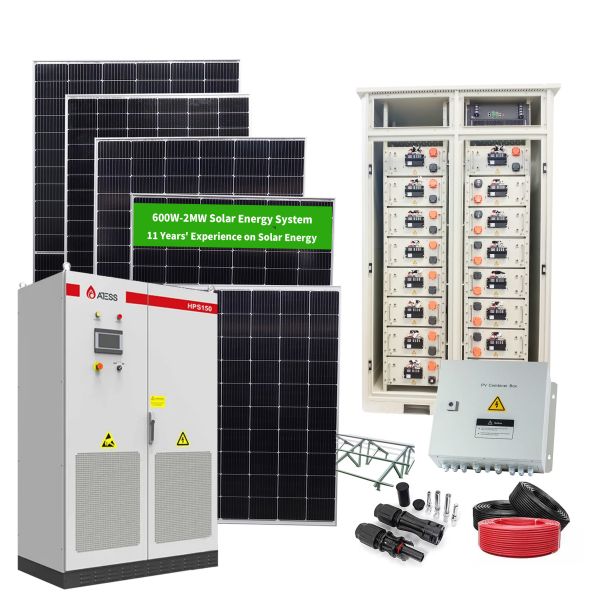 100KW Full Kit Industrial Commercial Solar System 150KW Complete Solar System Solar Power System With Battery