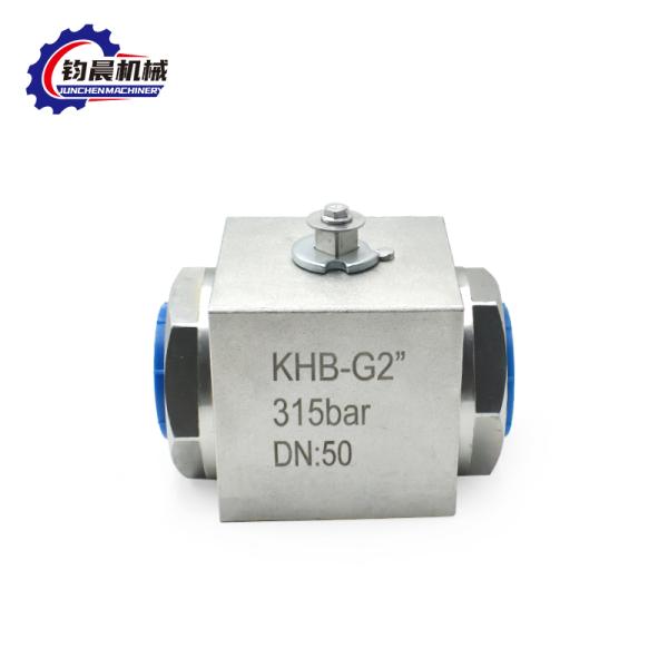 Stainless Steel KHB-G2'' 315bar High Pressure Ball Valve Hydraulic Gas/Water/Oil