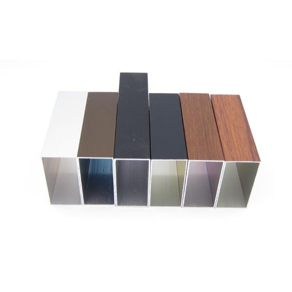 Профили трубки квадрата 6063 алюминиевые пудрят покрытый