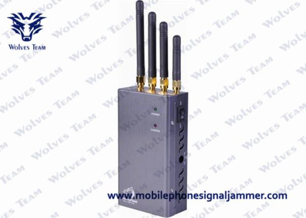 5 Band Portable 3G Cell Phone Signal Jammer HS Code 8543709200 Black