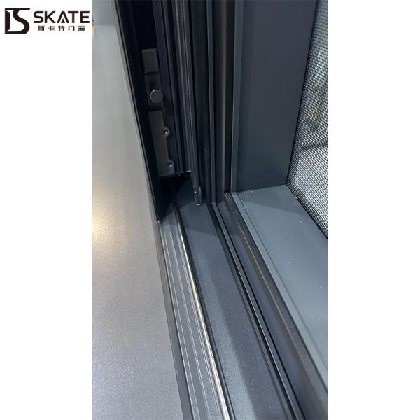 20 ans et plus de fabrication de fenêtres en gros de fenêtres coulissantes en aluminium avec finition de peinture électroplaquée