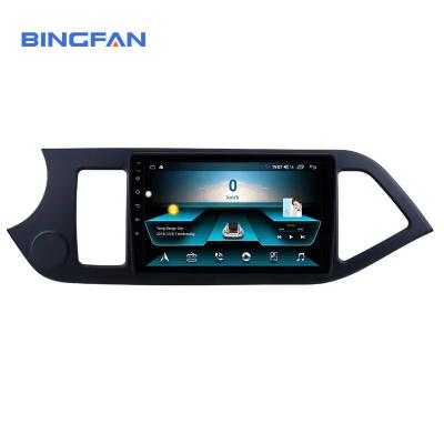 KIA Stereo PICANTO Morning LHD 2011-2014 9 polegadas Quad Core Android 10.0 Rádio automática tela 2 Din Car DVD Player Car Radio