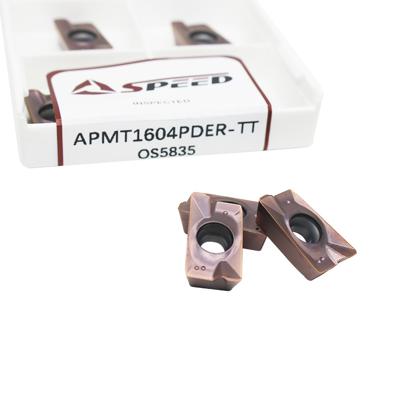 Филировать карбида вводит инструменты Indexable карбида CNC APMT1604PEDR H2 TT поворачивая