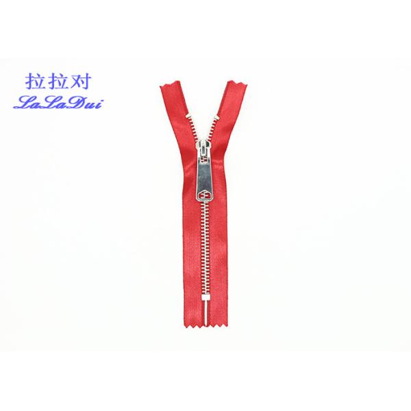 Silver Ykk Teeth Big Teeth Zipper Soft Polyester Tape For Decorated Denim Jacket Sleeves