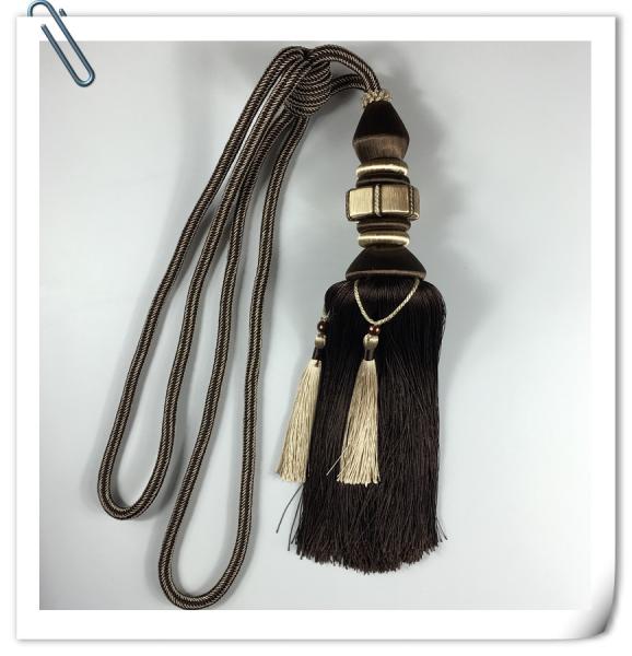 Factory hot sale all kinds of wholesale Cotton Curtain Tassel With Rope Used For Home Decorrative