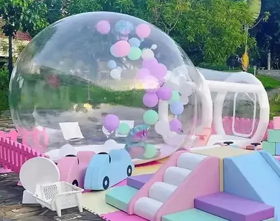 Надувный пузырь Дом 10 FT Коммерческий воздушный шарик Отскок Дом пузырь Палатка Купол с двойным вентилятором