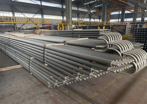 Pièces détachées de chaudière tube à finition en spirale pour tube échangeur de chaleur centrale à vapeur ASME