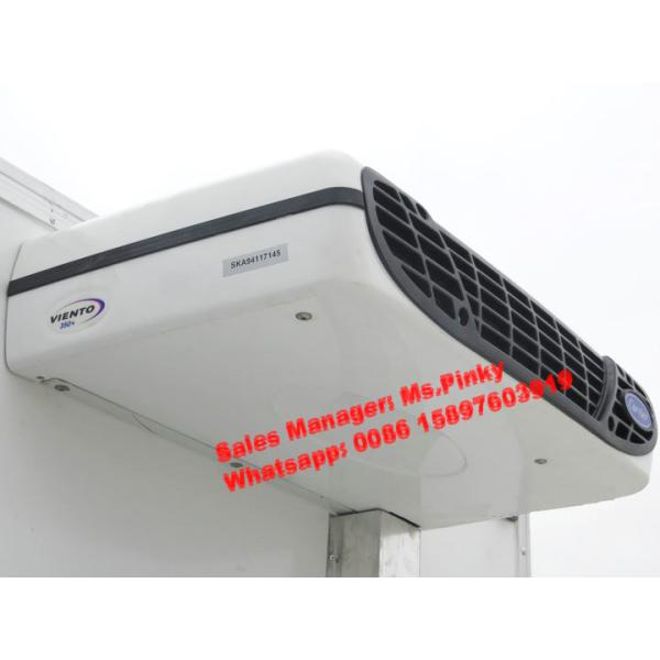 Mini Foton Refrigerated Box Truck Reefer Van Truck With 103HP Petrol Gasoline Engine