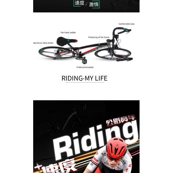 Adult Road Bike Carbon Frame Road Bicycle with 700*25C Tire and MicroNEW System