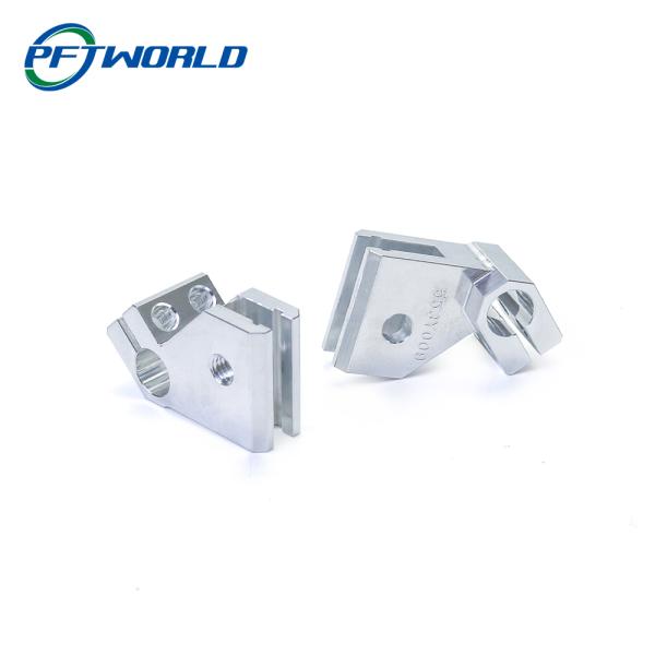 Чистить щеткой компонентов частей CNC OEM автоматический алюминиевый, который подвергли механической обработке серебристый