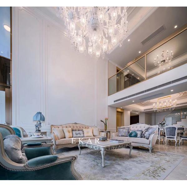 Luxury Antique Rectangle Coffee Table Hand Carved Wooden Coffee Table