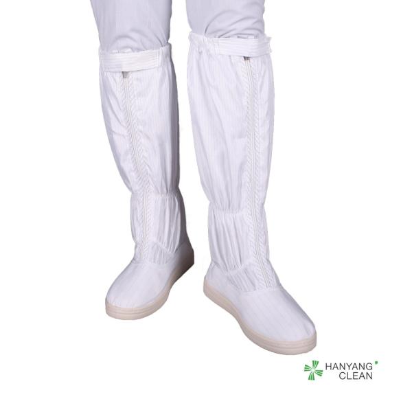 Sapatas de segurança autoclávicas do ESD da sala de limpeza médica do OEM com montantes antiestáticos longos do outsole do PVC do esd