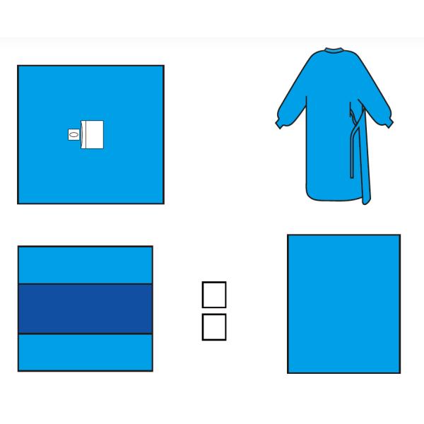 Офтальмические стерильные хирургические пакеты, сумка 1пкс изготовленного на заказ глаза хирургическая каждое Поунч