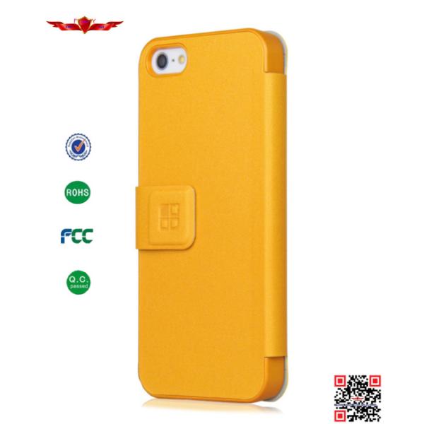 Hot Selling 100% Qualify Colorful PU Wallet Leather Cover Case For Iphone 5 5S Durable