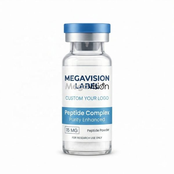 High Quality Custom 3ml 10ml Durable Adhesive Laminate Peptide Vial Bottle Labels Custom Premium Packaging Sticker Labels