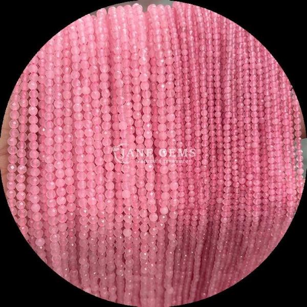 Round Shape Multi-color Gemstone Beads Natural Crystal Healing Rose Quartz, Lapis Lazuli Faceted Loose Bead Strands for DIY Jewelry