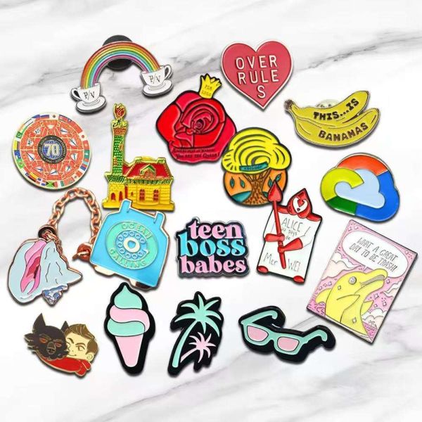 Bulk Custom Lapel Pins – China Manufacturer – Blank Metal Crafts with Soft/Hard Enamel & Cartoon Designs