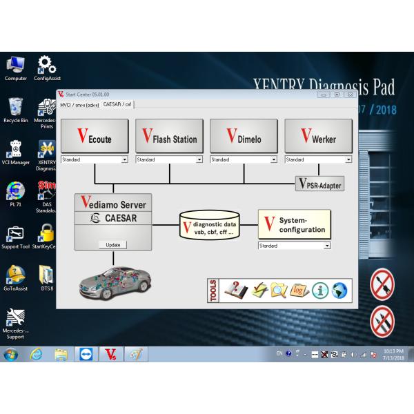 2024 Wireless MB SD C4 Benz Mercedes Diagnostic Tool With Dell E6420 Support Cars / Trucks