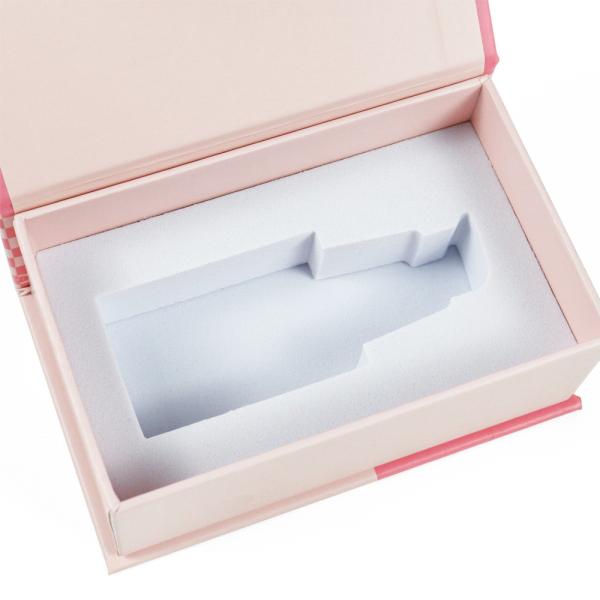 Черные картонные упаковочные коробки для женщин Парфюмерии с пенной вставкой