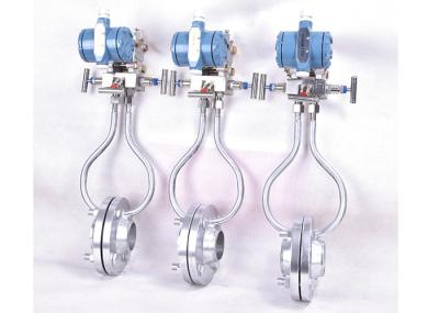 Stainless Steel Pipe High Pressure Air Flow Meter , Integration Orifice Flowmeter