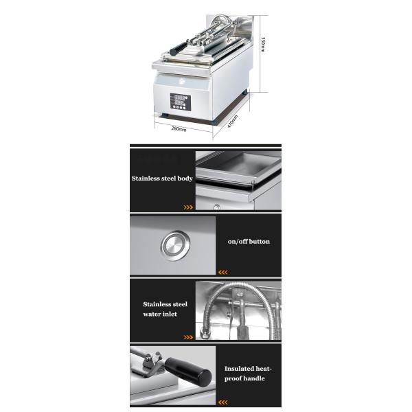 Machine à pâtisserie à double cylindre en acier inoxydable machine à pâtisserie manuelle friteuse électrique automatique