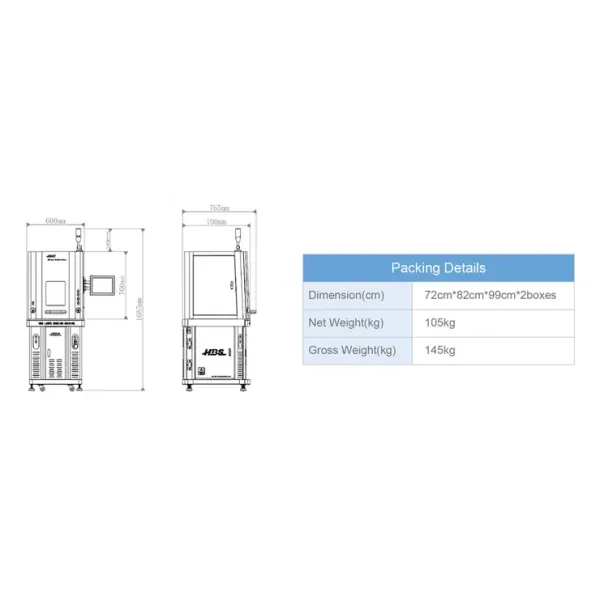 Germany Standard Fiber Laser 20W Laser Marking Machine/Laser Machine with Safe Cover