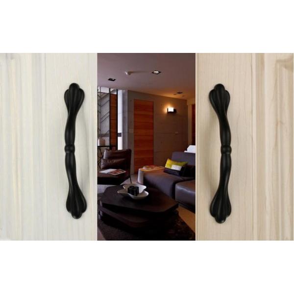 Fashion Kitchen Cupboard Door Handles 192mm Black Kitchen Handles Office Table Drawer Pulls